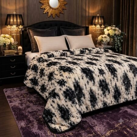 Premium Luxury Plush Blanket – Arctic Ink