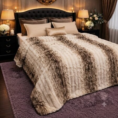 Premium Luxury Plush Blanket – Sandstone Marble