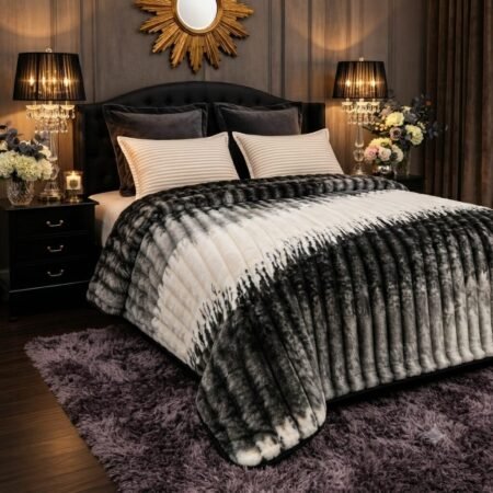 Premium Luxury Plush Blanket – Shadow Ombre