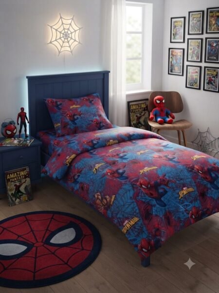 Ultimate Marvel Spider-Man Action Kids Bed Sheet & Pillowcase Set