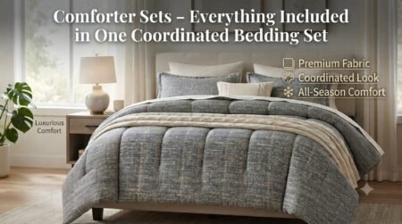 Comforter Sets – Everything Included in One Coordinated Bedding Set featuring premium fabric and all-season comfort