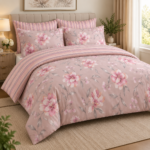 Blush Blossom Floral Luxury Bedsheet Set