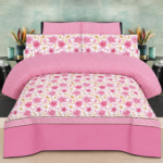 Pink Floral Dream Printed Bed Sheet Set