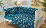 Blue Dinosaur Cot Bedding Set