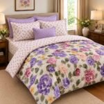 Purple Bloom Printed Bedsheet