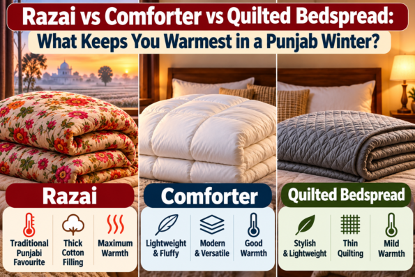 Razai vs Comforter vs Quilted Bedspread: What Keeps You Warmest in a Punjab Winter?