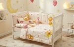 Teddy Bear Moon & Stars Cot Bedding Set