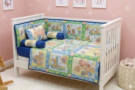 Teddy Bear Story Cot Bedding Set